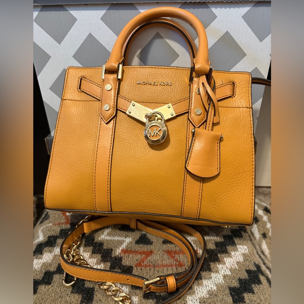 Michael Kors Nouveau Hamilton satchel in pebbled leather